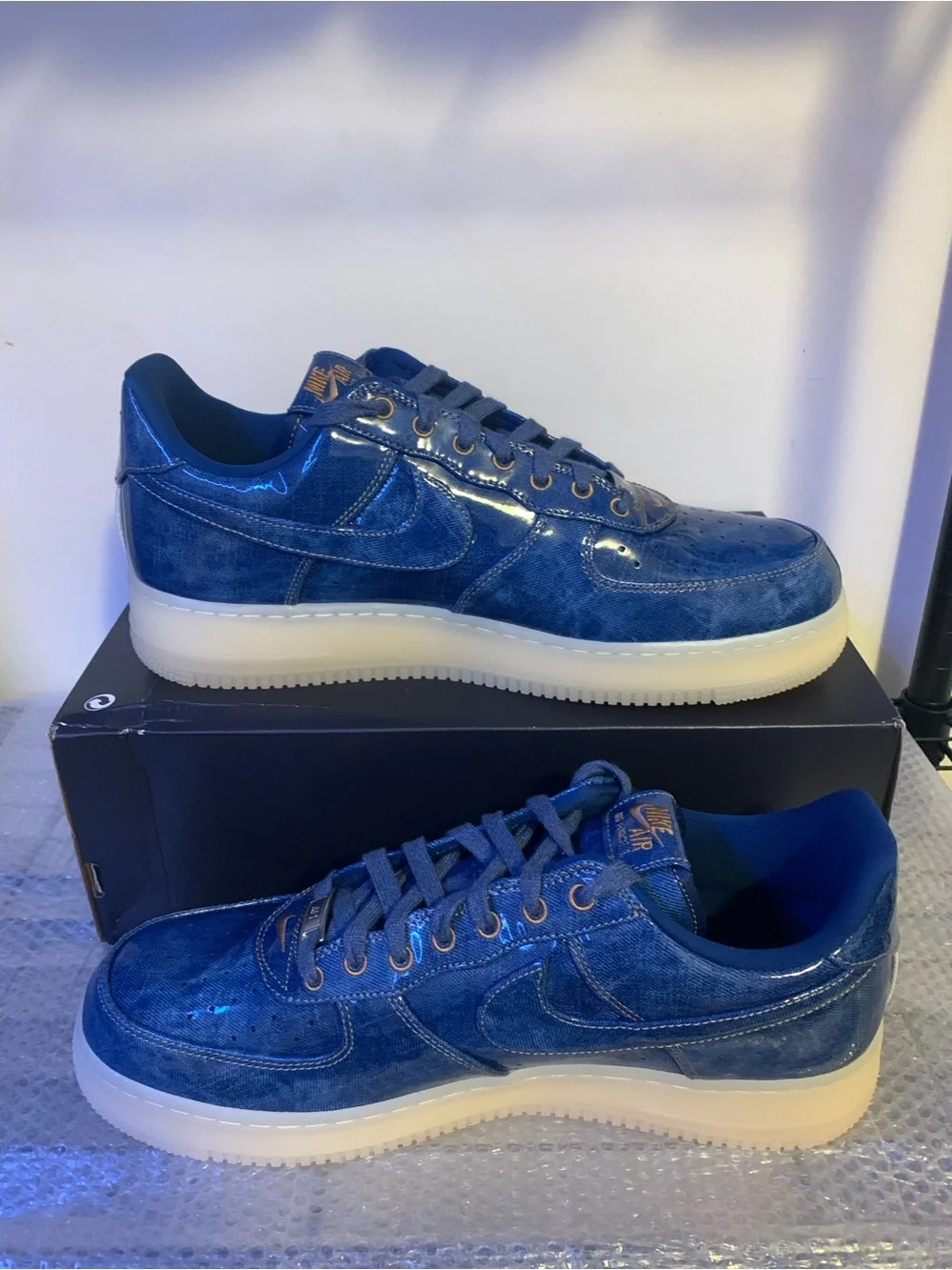 Air Force 1 Low Patent Denim IM5757-400 - Men’s Size 12.5